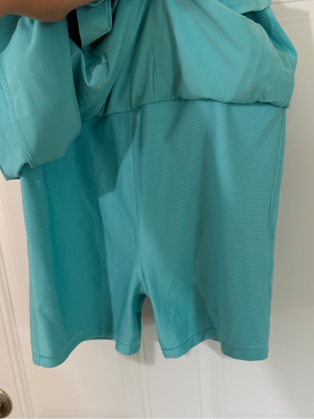 Athleta Expedition Women's Dress Short Mini Jersey Pockets Sleeveless 4 Blue - Picture 5 of 6